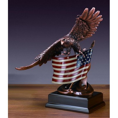 Bronze American Eagle, 13"W x 15.5"H