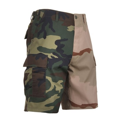 Woodland/Tri-Color Two-Tone Camo BDU Short (XS to XL)