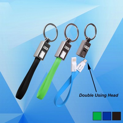 Charging Cable with Key Ring