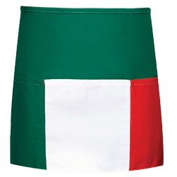 Fame® F9L FLG Long Three Pocket Flag Waist Apron Red/White/Green