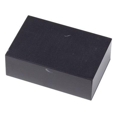 Jet Black Rectangular Marble Cube (6"x3"x4")