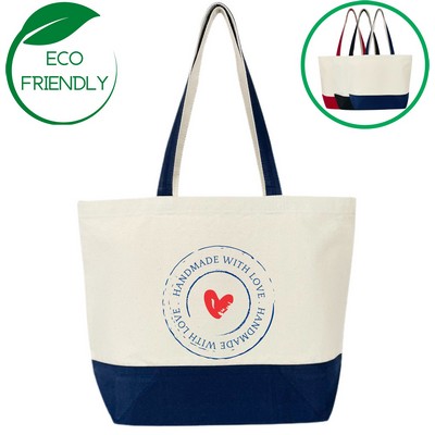 Urban Canvas Tote Bag - Navy Blue