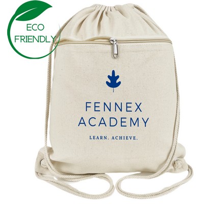 Active Canvas Drawstring Bag - Natural