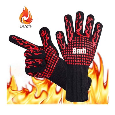 BBQ Microwave Oven Heat Resistant Silicone Gloves