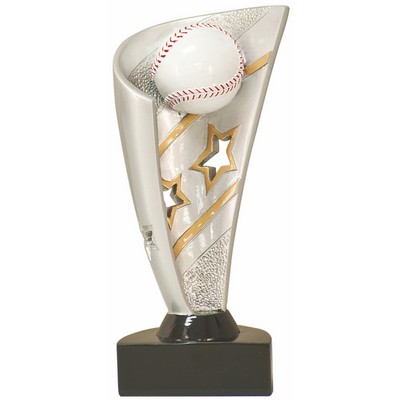 7" Baseball Banner Resin Trophy