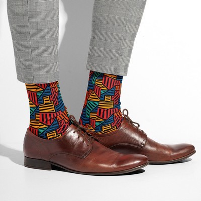 Full Color Sublimated Dress Socks