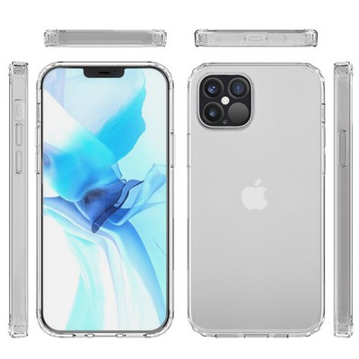 iPhone 12 Pro Max Clear Hard Shell Case w/TPU Bumpers