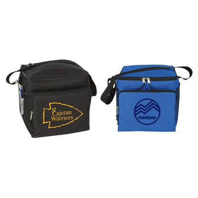 Can Cooler Bag w/ Pockets & Shoulder Strap for Outdoor Activities