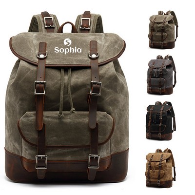 Unisex Canvas Casual Rucksack