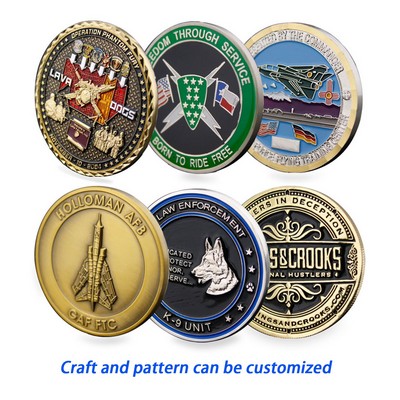 Custom Challenge Coin Double Sided Struck Brass