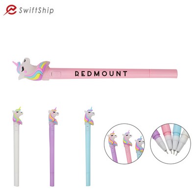 Cartoon Unicorn Light Pen