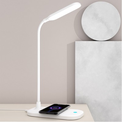 Multi-Functional 3-level Brightness Touch Control Flexible LED Desk Lamp W/Wireless Charger