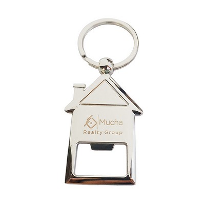 House Shape Opener Keychain