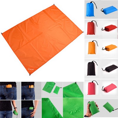 70.92 x 78.8 inch Large Sand Free Travel Beach Blanket Pocket Blanket- 100% Waterproof Beach Mat