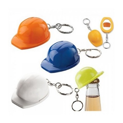 Safety Helmet Bottle Opener Keychain