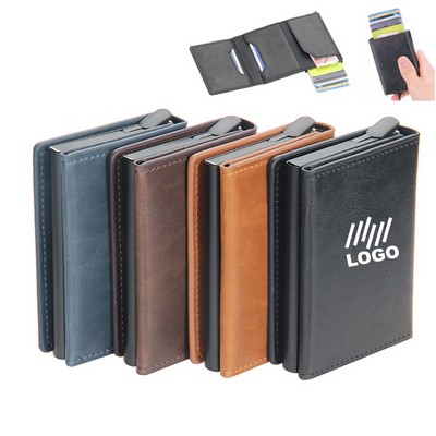 Pu Leather Business Card Case Holder