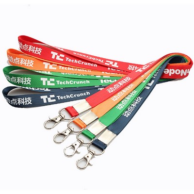 Flat Polyester Lanyard 5/8"