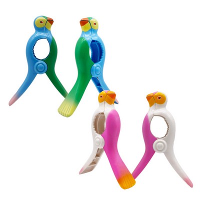 Parrot Beach Towel Clips