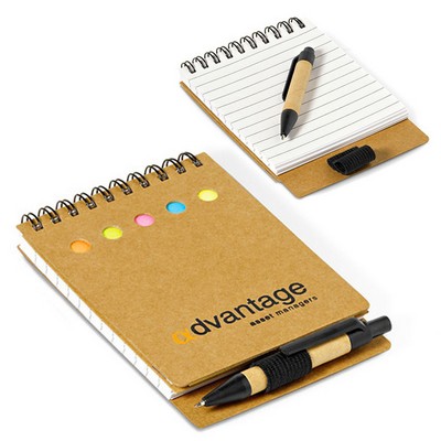 Mini Sticky Flag Jotter Note Pad with Pen