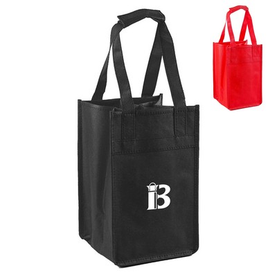 Non-woven 6 bottles of wine tote bag