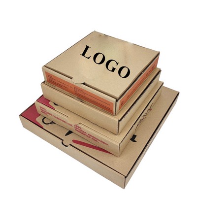 Printed Corrugated Kraft Paper 10" Pizza Box