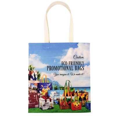 Premium 8 oz Full-Color Printed Cotton Canvas Tote Bag 14"x 16"