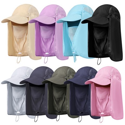 Ice Silk Headscarf For UV Protection Hat Mask