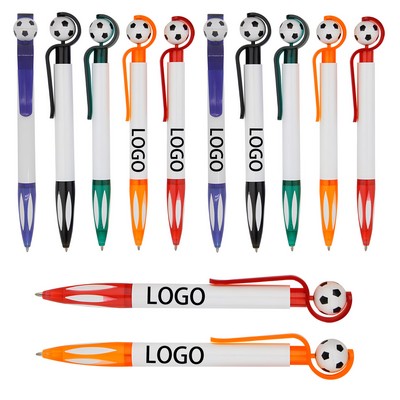 Plastic Soccer Ballpoint Pens