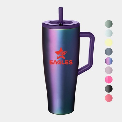 40 oz Stainless Tumbler Straw Lid