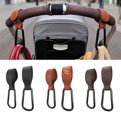 Leather Stroller Hooks