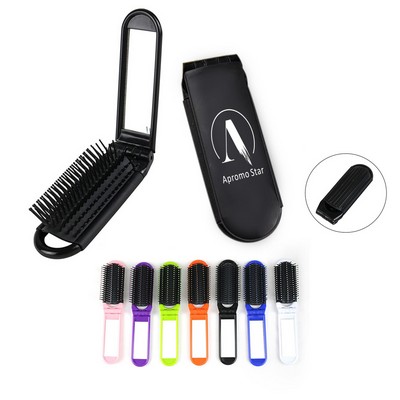 Portable Folding Comb with Mirror