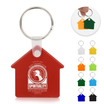 House-Shaped PVC Keychain