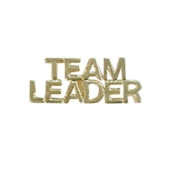 Team Leader Cut Out Cast Stock Jewelry Pin