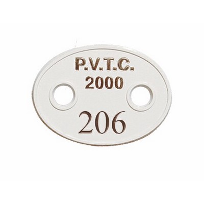 Membership Tags / Imprinted & Numbered / Oval (1 1/2"x1 3/32")