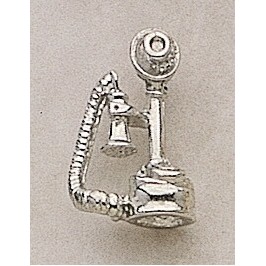 Candlestick Phone Marken Design Cast Lapel Pin (Up to 3/4")