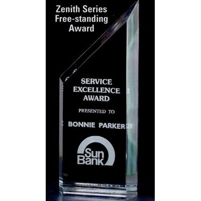 Zenith Series Free Standing Jade Acrylic Award (3 1/2"x9")