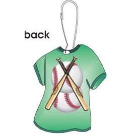 Baseballs & Bats T-Shirt Zipper Pull