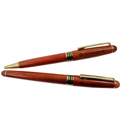 Illusion™ Wooden Rollerball Pen & Mechanical Pencil Set