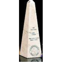 10" Verona Genuine Marble Exotic Obelisk Award