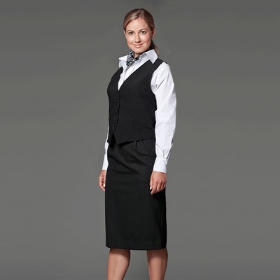 Female 4 Button Straight Vest