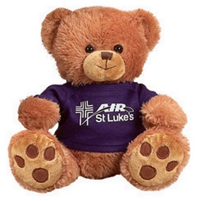 Brown Parker Bear Stuffed Animal w/Shirt (10")