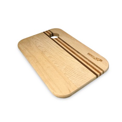 Wood Cutting Board w/Cherry & Walnut Stripes