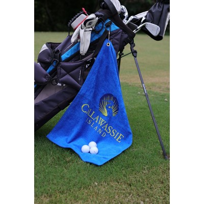 Diamond Collection Golf Towel w/ Corner Grommet (Screen Print)