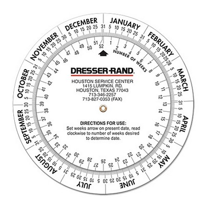 Double Wheel Date Calculator, Large