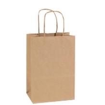 Cheetah Natural Kraft Brown Paper Shopping Bag