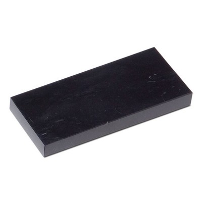 Jet Black Rectangular Marble Base (8"x5/16"x3")