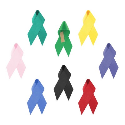 3 1/2" Blank Awareness Ribbon with Pin (5/8" width)