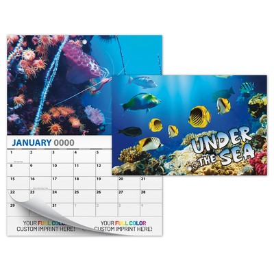 13 Month Mini Custom Photo Appointment Wall Calendar - UNDER THE SEA