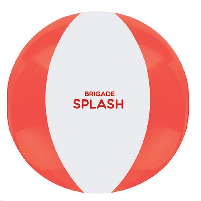 12" Red & White Beach Ball