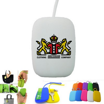 Fashion Silicone Key Bag - White